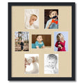 Satin Black 7 Opening Collage Picture Frame A32682