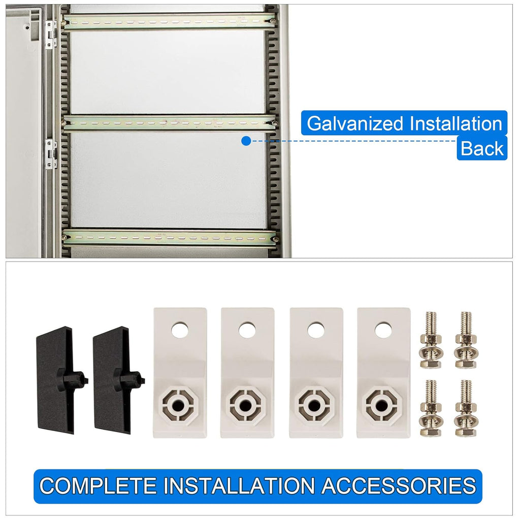 24 x 16 x 9'' NEMA 4X Fiberglass Electrical Enclosure O5799