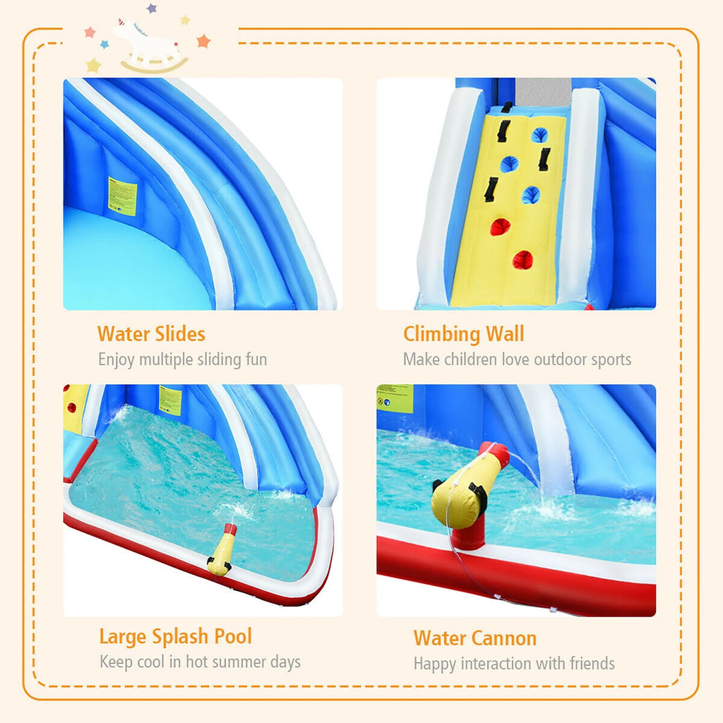 Inflatable Water Slide Bounce House Castle Splash Water Pool C1712