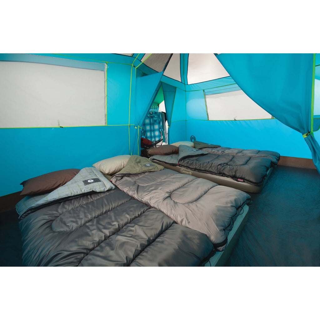 8-Person Light Blue Cabin Camping Tent Q529