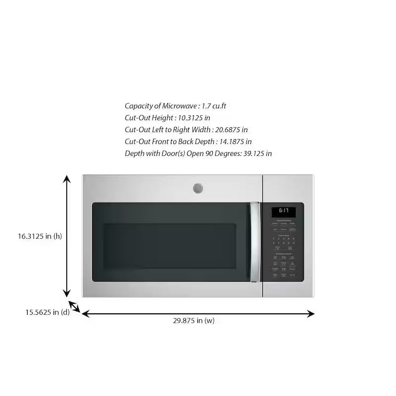 1.7 cu. ft. Over the Range Microwave with Sensor Cooking Stainless Steel V197006
