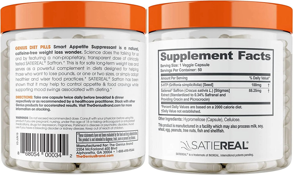 Diet Pill Appetite Suppressant Fat Burner Thermogenic Supplement B52220