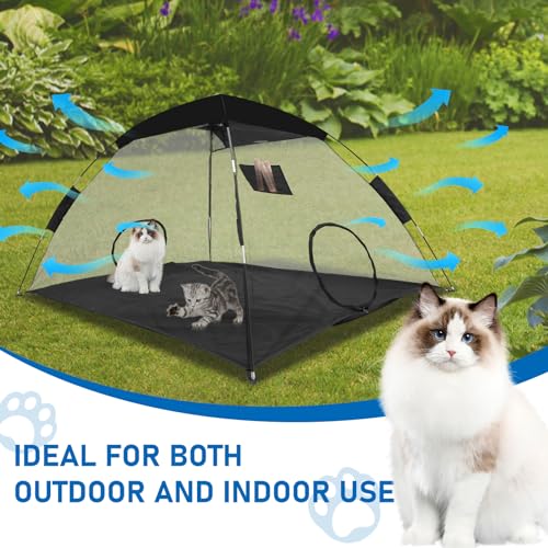 Mesh Cat Tent Outdoor Portable Playpen A599682