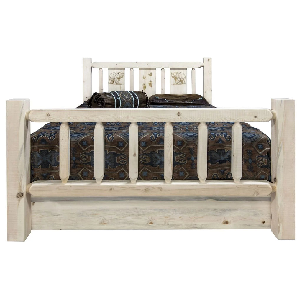 Solid Wood Twin Storage Bed T70458
