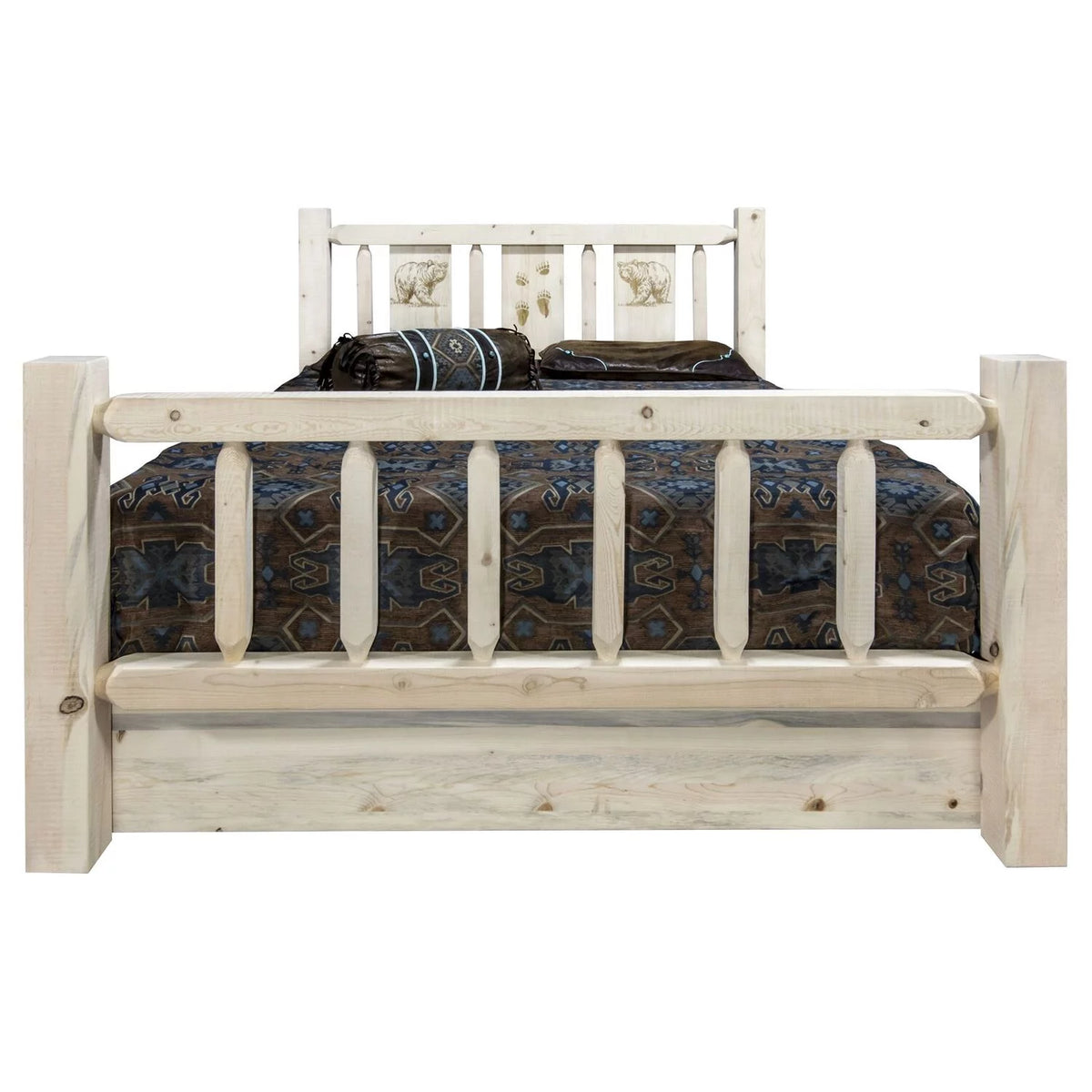 Solid Wood Twin Storage Bed T70458