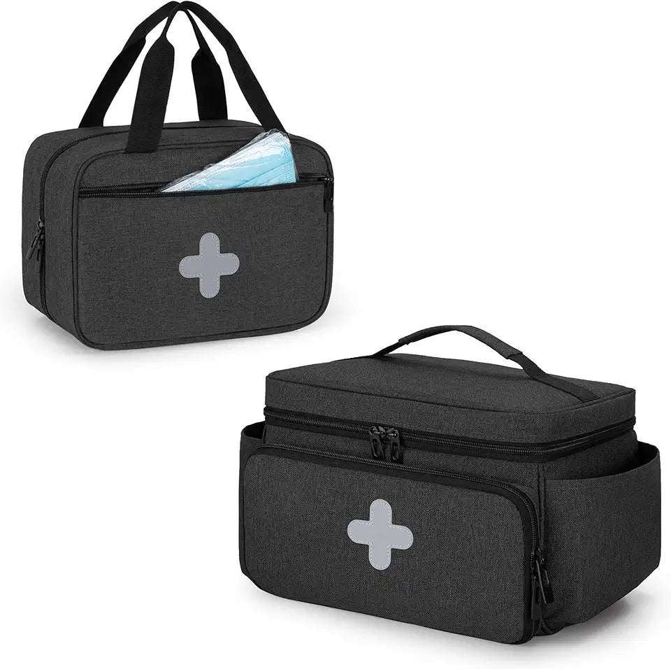 Empty Medicine Storage Bag First Aid Organizer Box I755