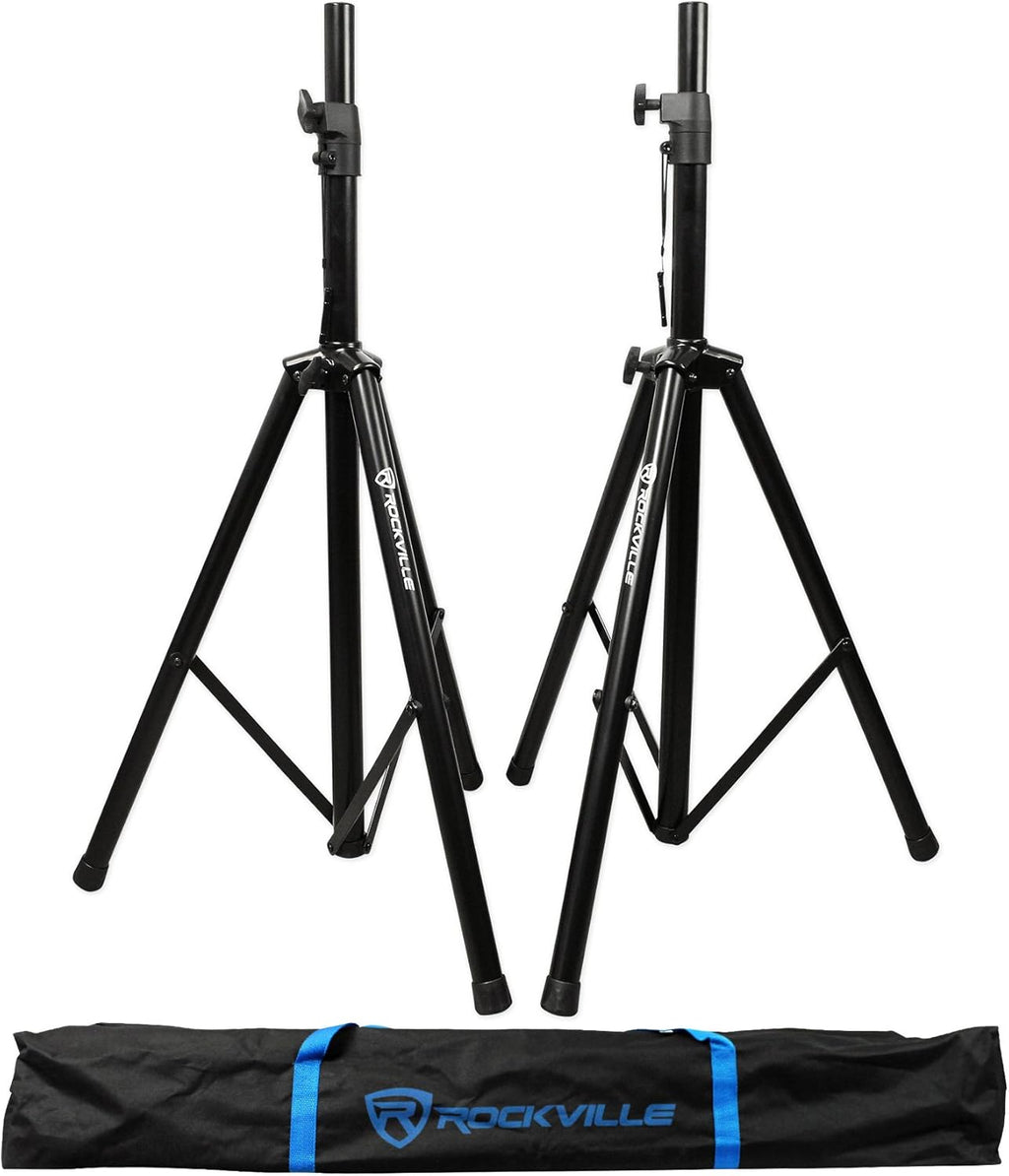 12 Active 800w DJ PA Speakers Bundle with Mixer, Stands, Mic, Cables L935359
