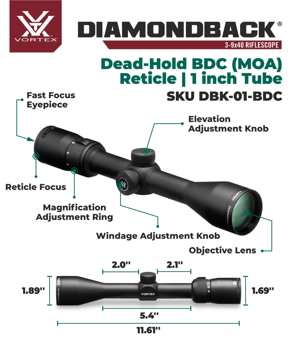 3-9x 40 SFP Riflescope E575005