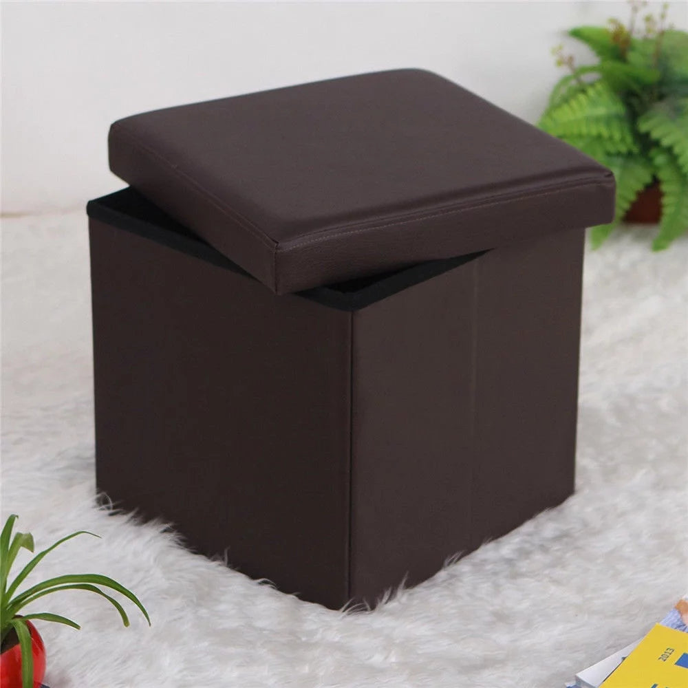 Faux Leather Ottoman Storage Box M973809