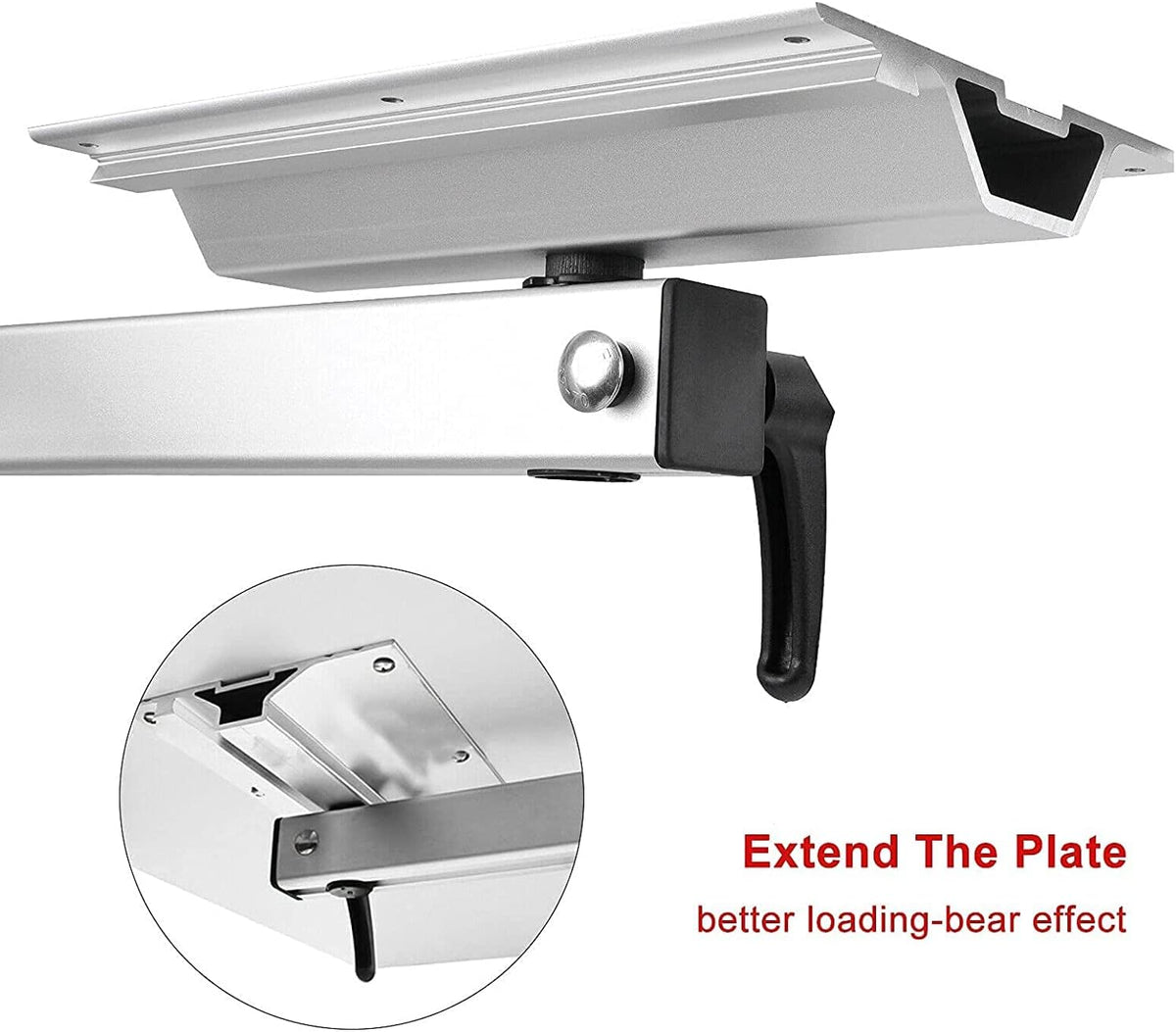 Adjustable Aluminum Alloy 360 Degree Rotation RV Table Mount O36799