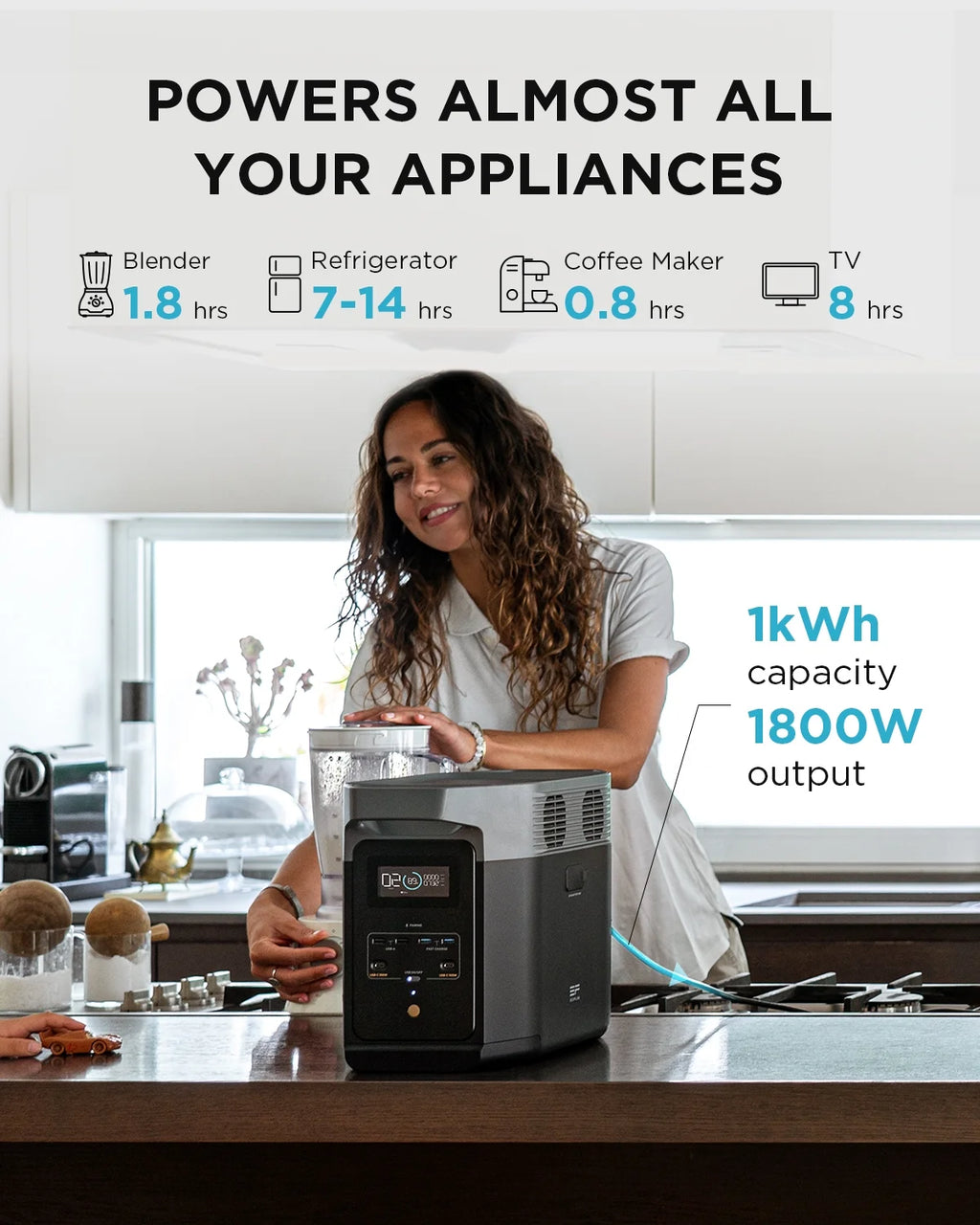 Portable Power Station with Smart Extra Battery R769344