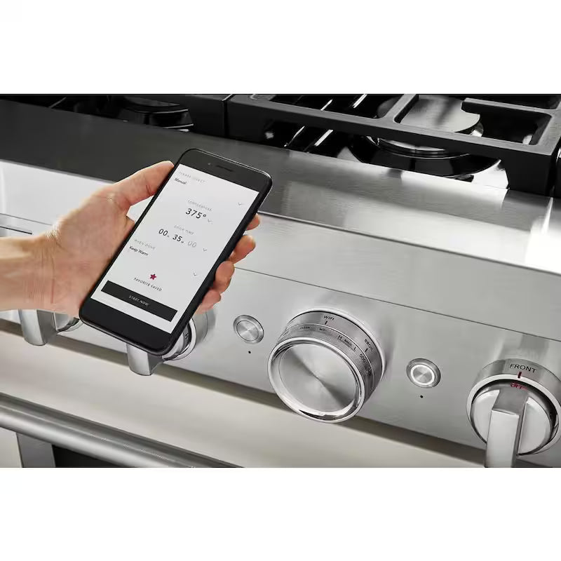 5.1 cu. ft. Smart Gas Range with Self-Cleaning and True Convection W652914