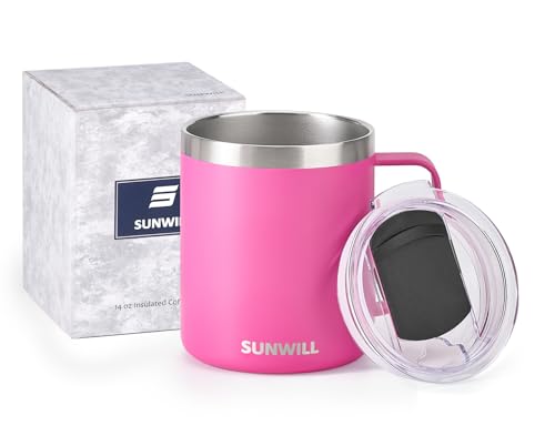 14 oz Vacuum Insulated Stainless Steel Coffee Mug with Lid X151