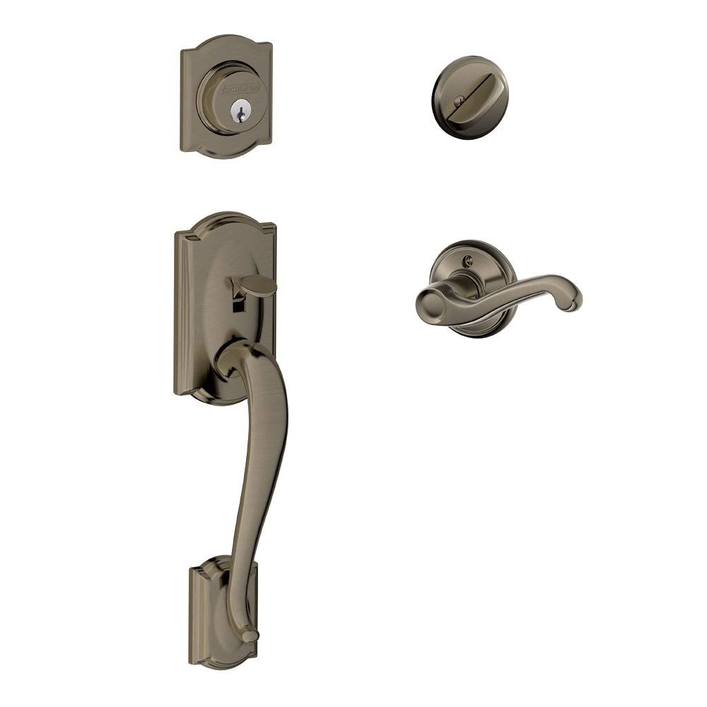 Antique Nickel Left Hand Handleset N577