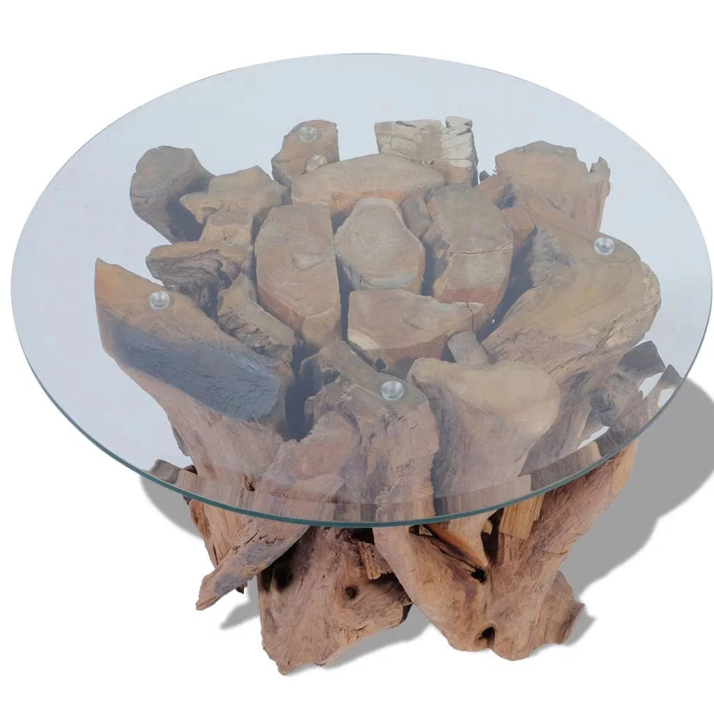Solid Teak Driftwood Coffee Table A95922
