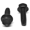 #6-32 x 7/8 Coarse Thread Thread Cutting Screw Hex Washer Head Low Carbon Steel Black Oxide X7767