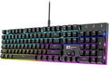 RGB Backlit 104 Keys Blue Switch Wired Mechanical Gaming Keyboard O250