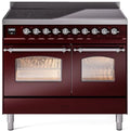 Burgundy Induction Range with Electric Oven O2123