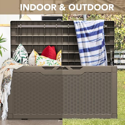 100 Gallon Waterproof Resin Deck Box D575966