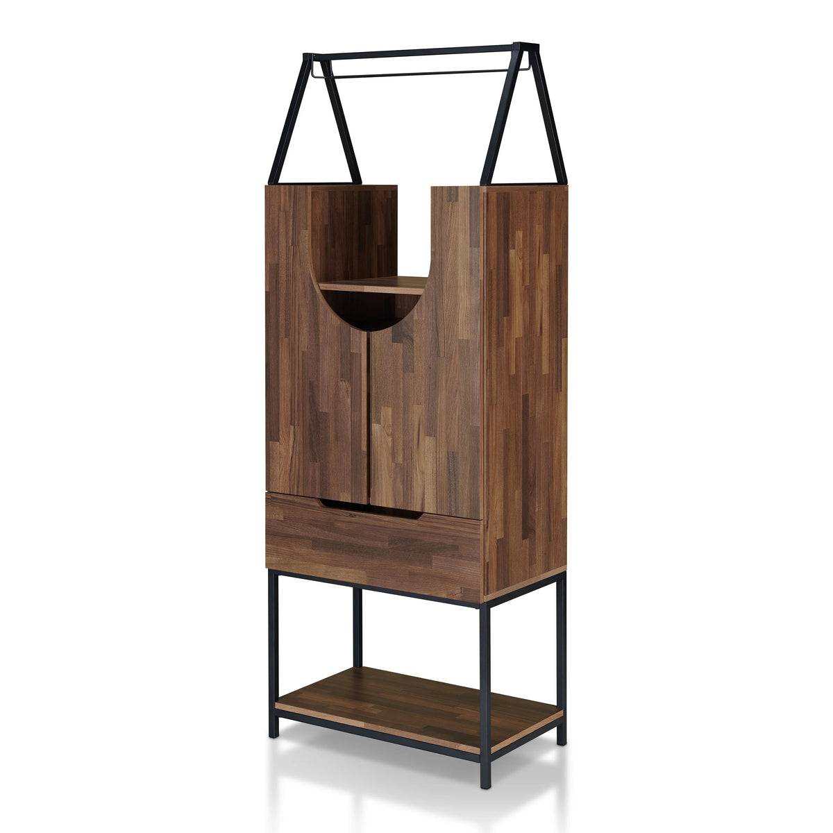 Light Hickory Wine Cabinet P3621