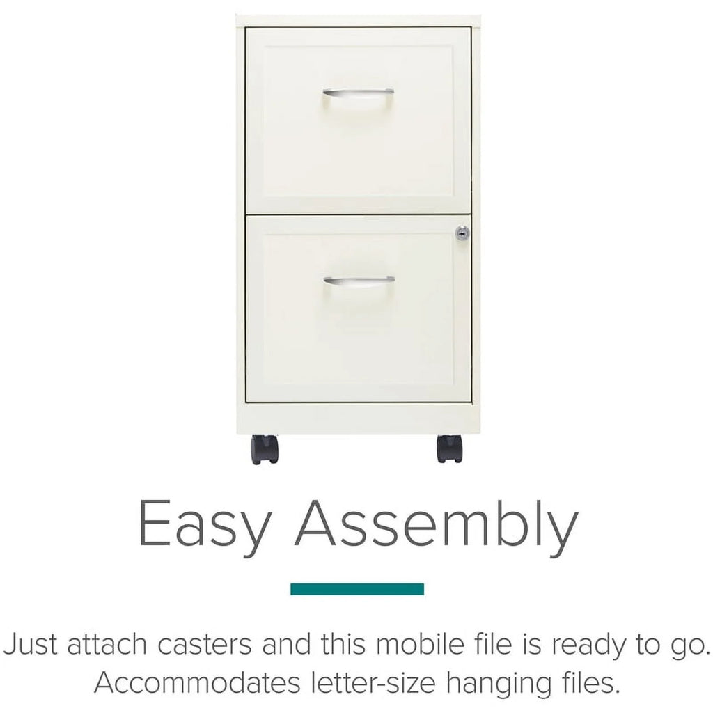 2 Drawer Steel Mobile File Cabinet D4486