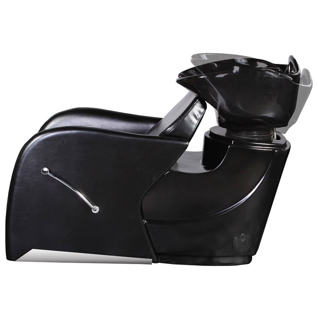Black Shampoo Backwash Unit Bowl & Chair O6904