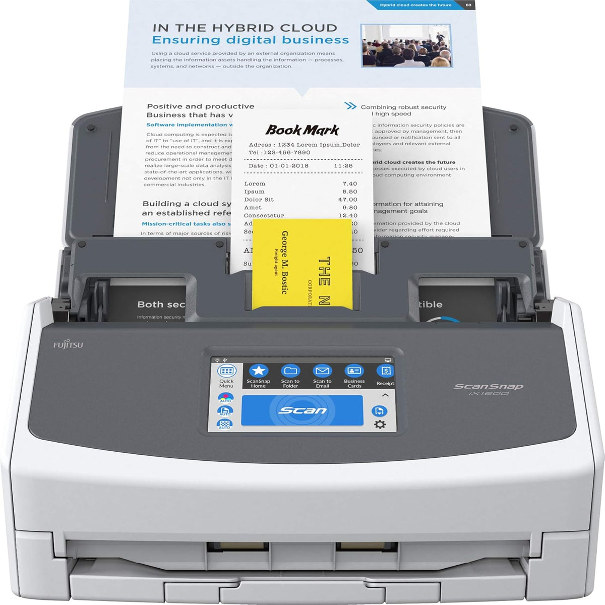 Black Document Scanner O8700