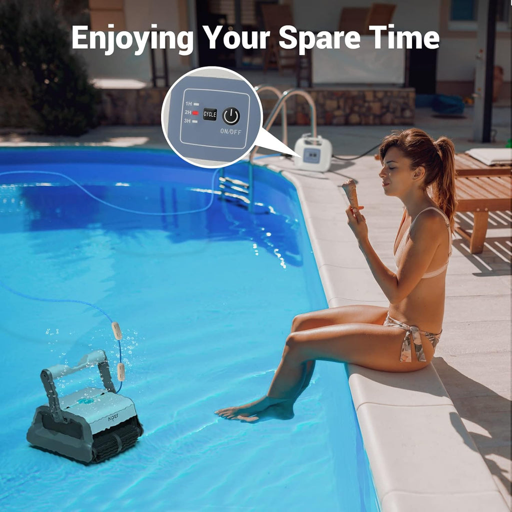 Automatic Robotic Pool Cleaner with Wall Climbing R2209