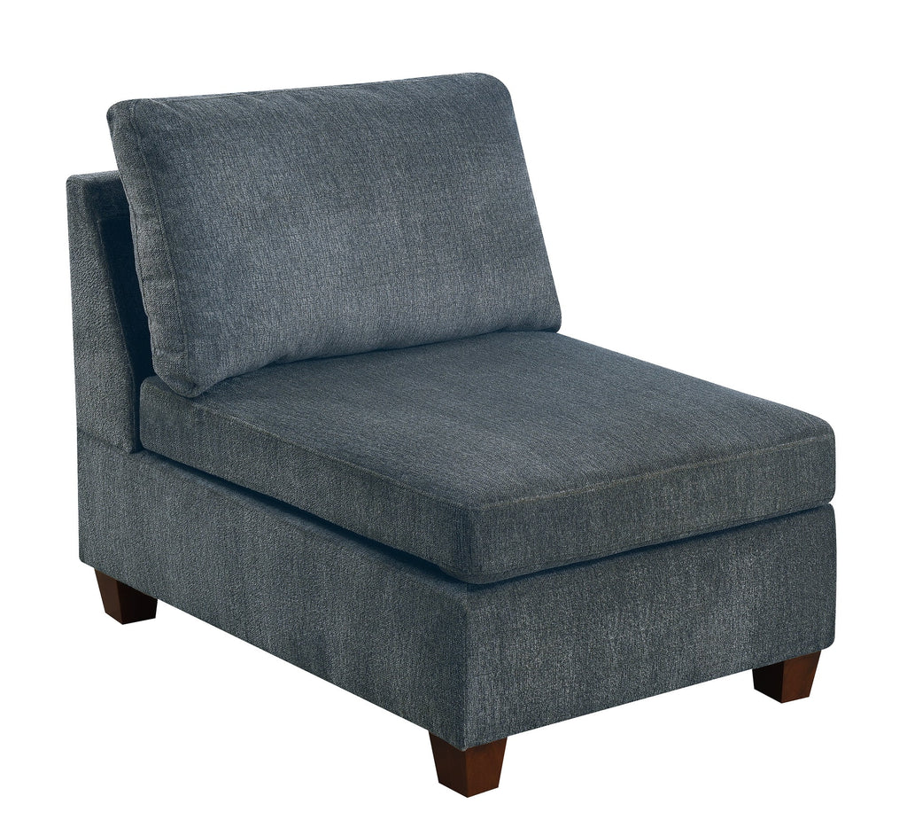 Grey Chenille Modular Sectional 6pc Set N27988