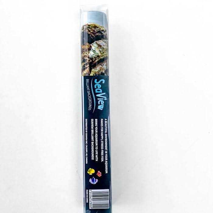 River Rock & Green Aquarium Background Decor W5622