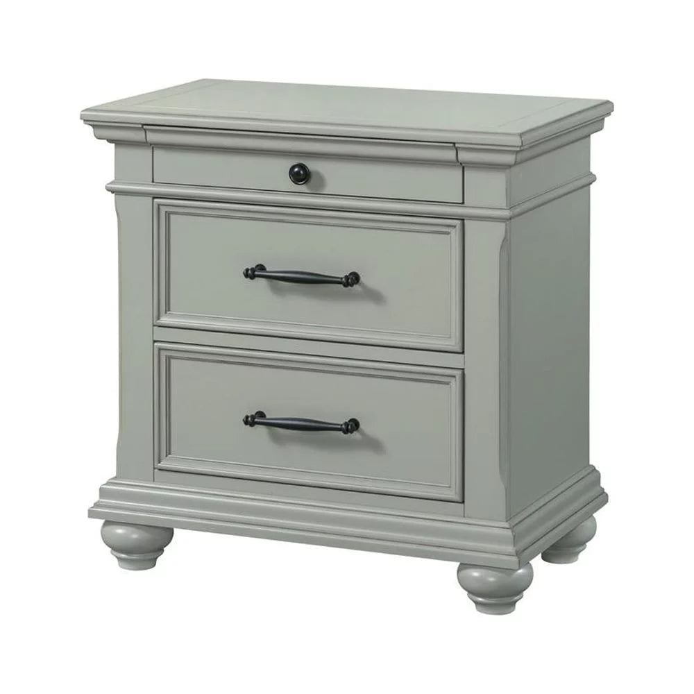 Grey Queen Platform Storage 4PC Bedroom Set R448105