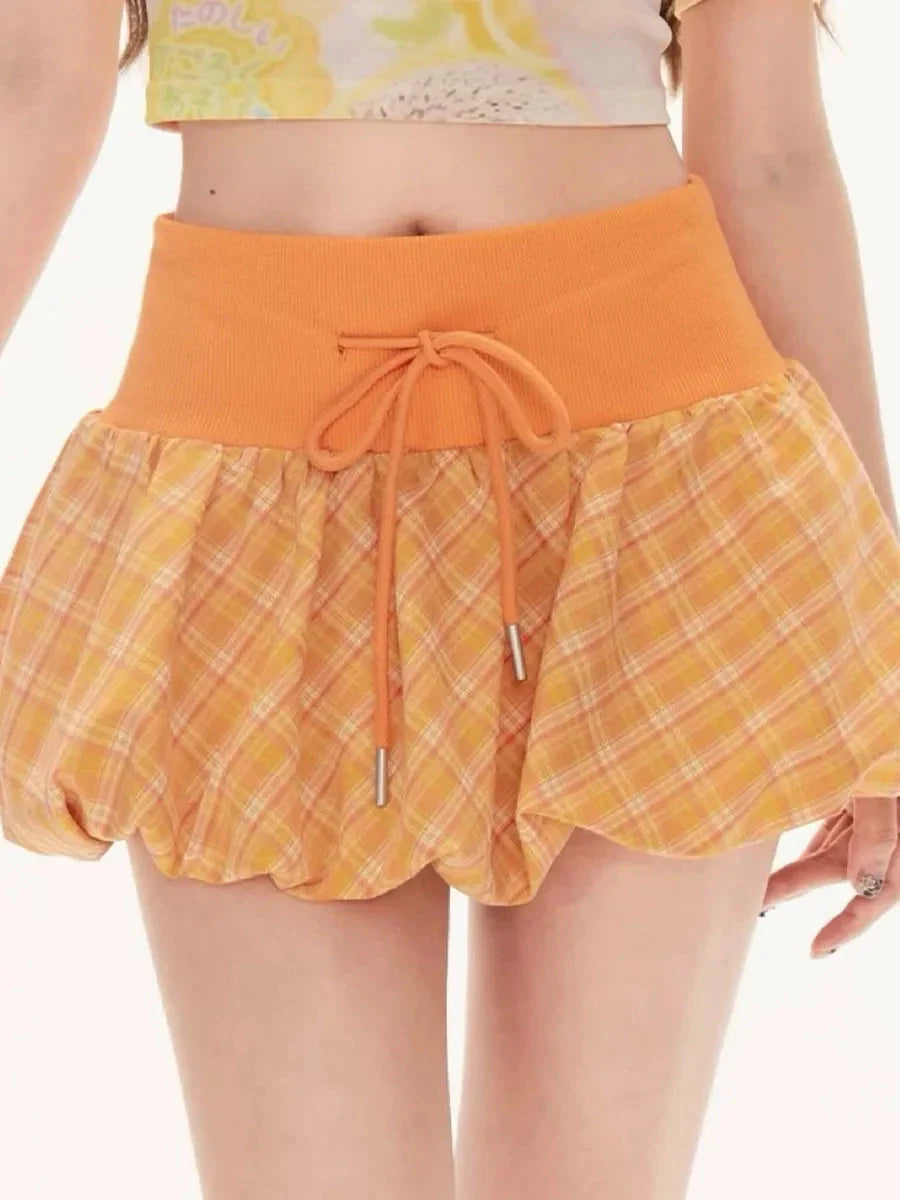 Checked Bubble Skirt G68446
