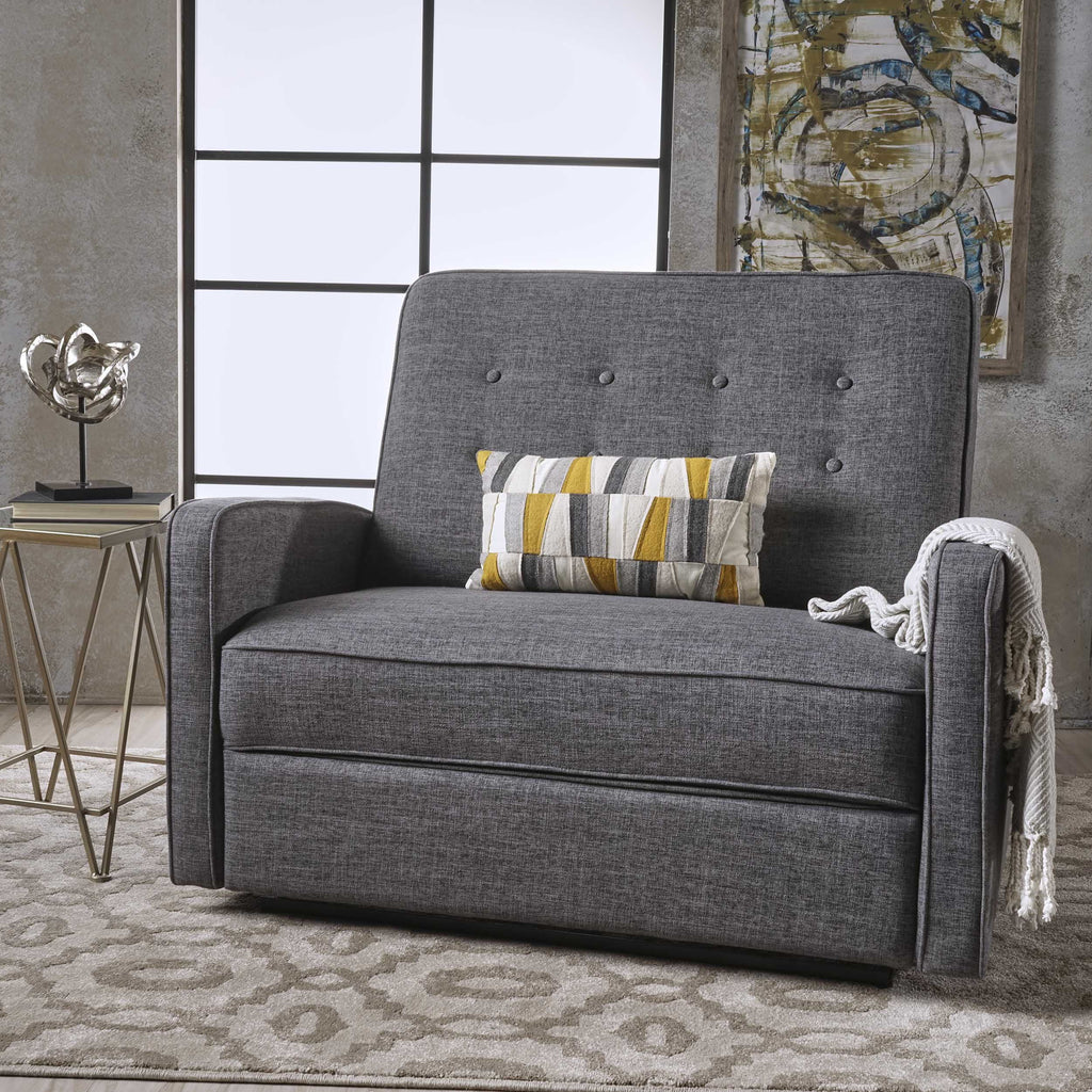Gray Fabric Reclining Loveseat B968879