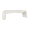54 Inch White Wood Bench F46841