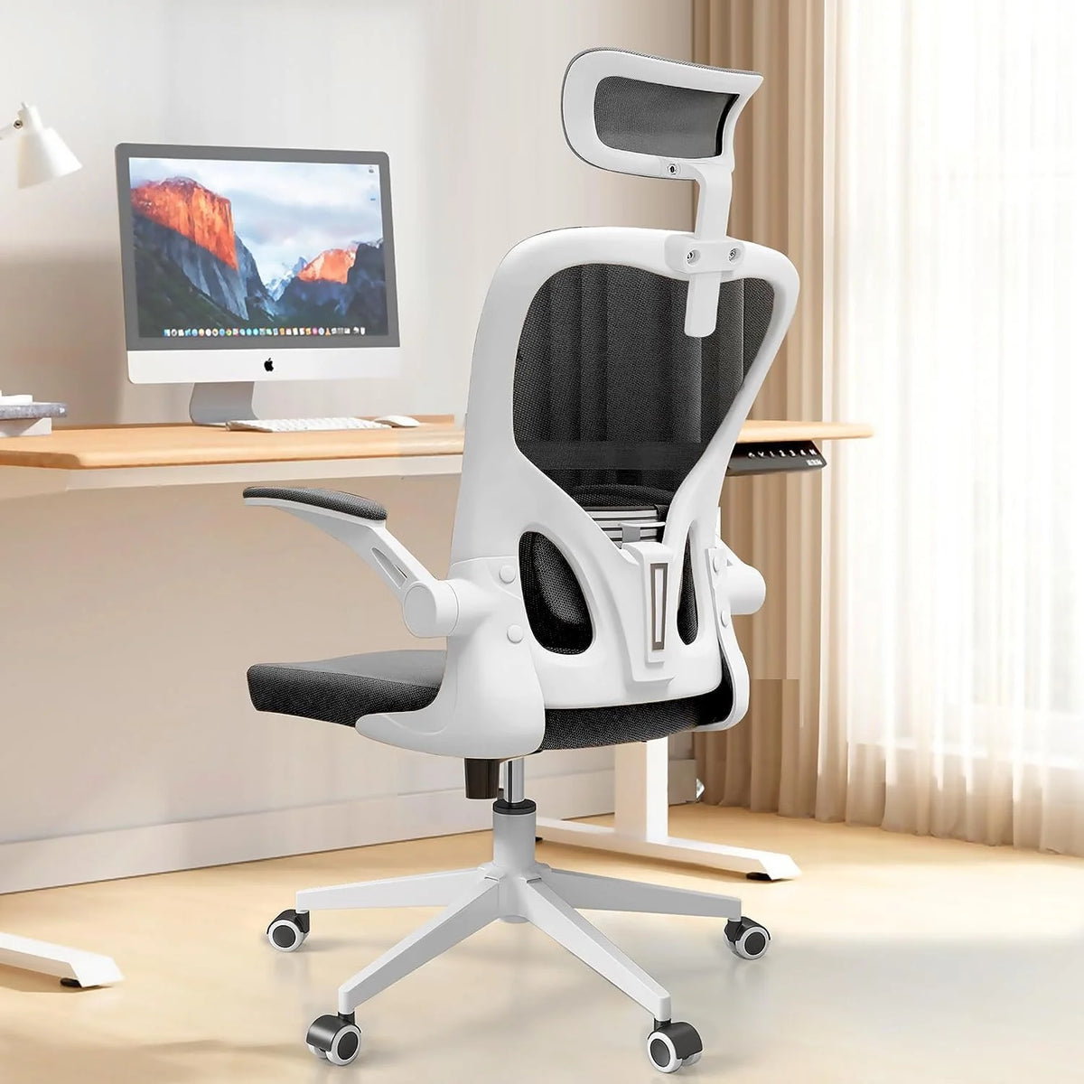 Ergonomic Office Chair with Headrest and Lumbar Support E5785