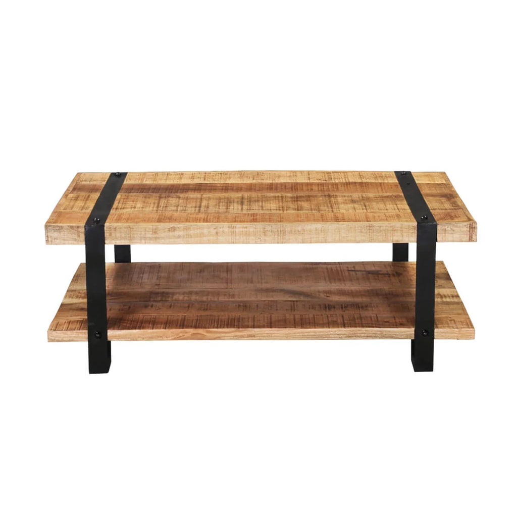 Rustic Mango Wood 2 Tier Coffee Table M94229