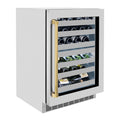 24 Bottle Dual Zone Wine Cooler with Stainless Steel Glass Door D4327