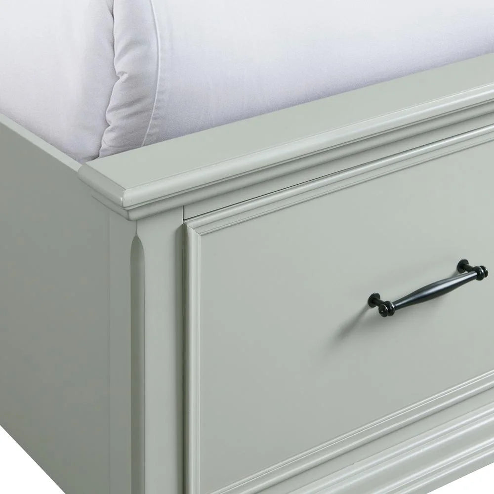 Grey Queen Platform Storage 4PC Bedroom Set R448105