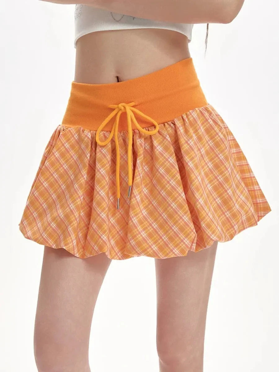 Checked Bubble Skirt G68446