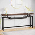 70 inch Narrow Long Console Table with 2 Tiers S94353