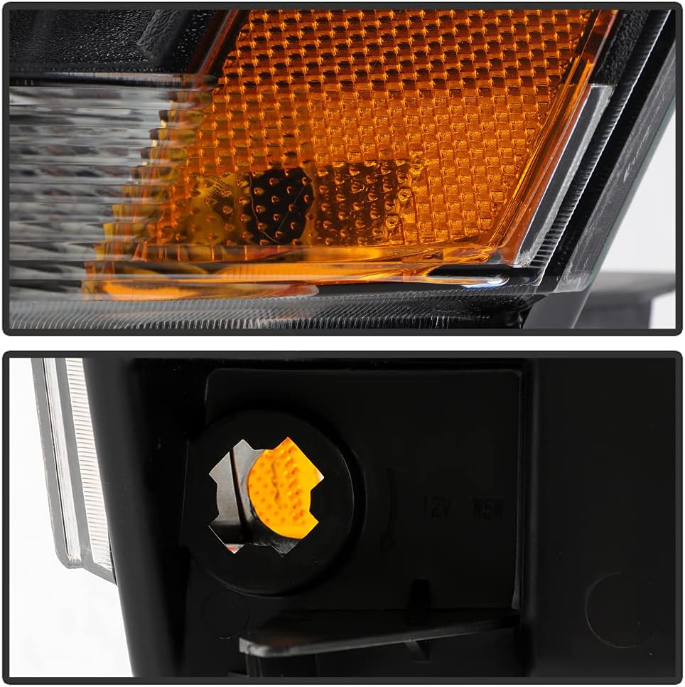 Black Headlights Replacement Driver + Passenger Side Q98564