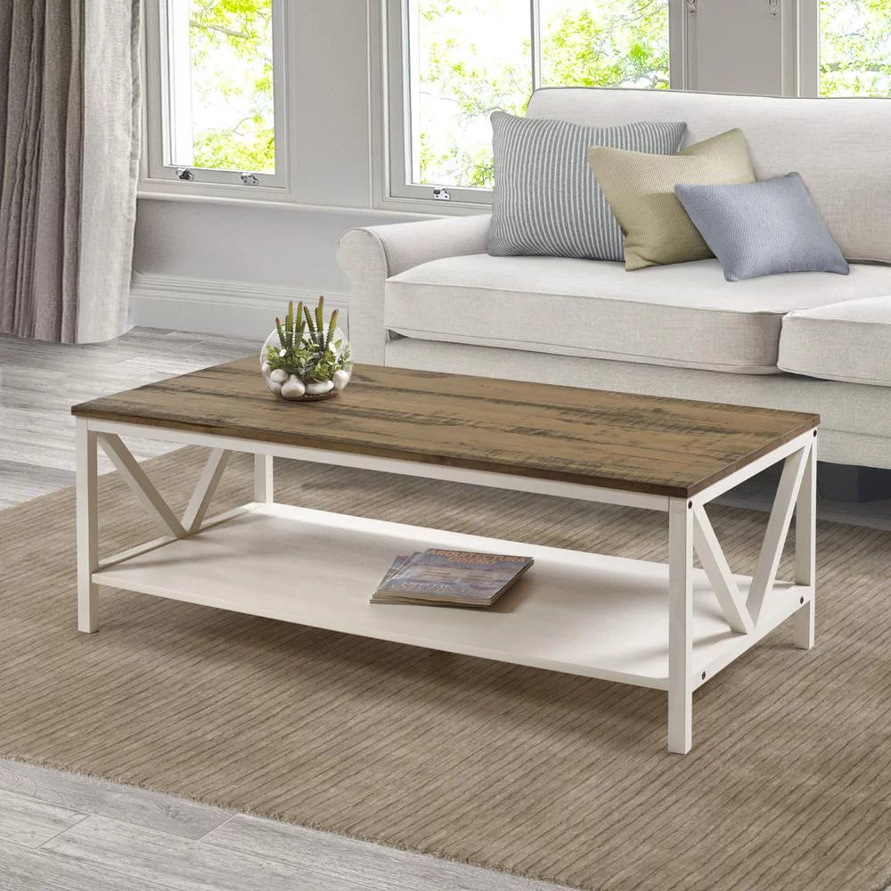 48" Rectangle Wood Coffee Table D174