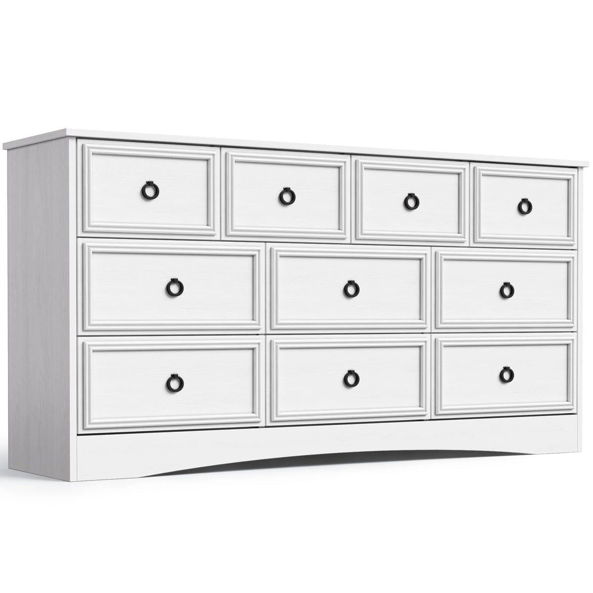 White 10 Drawer Dresser V3489