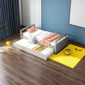 Twin Size Wood Daybed with Trundle and Headboard F561