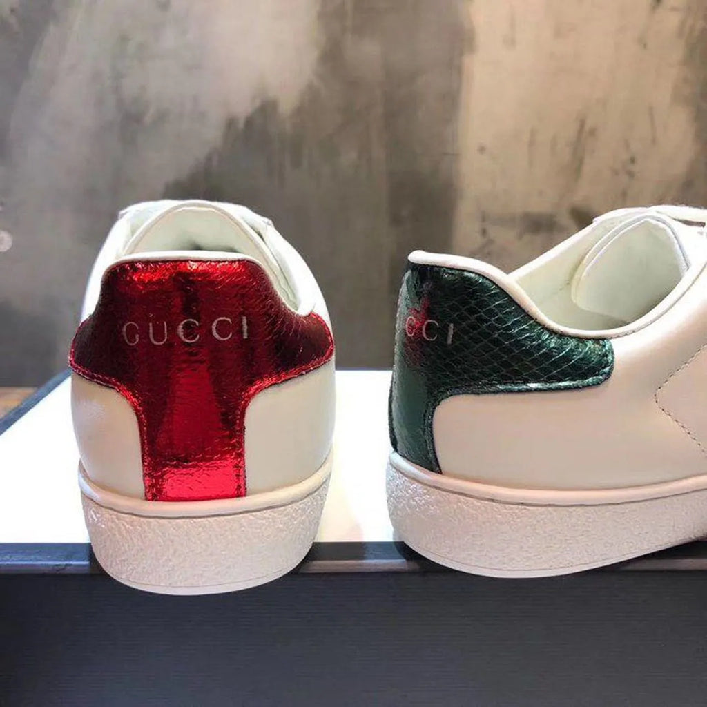 White Calfskin Leather Sneakers C599