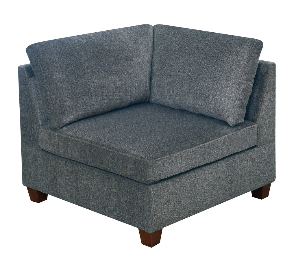 Grey Chenille Modular Sectional 6pc Set N27988
