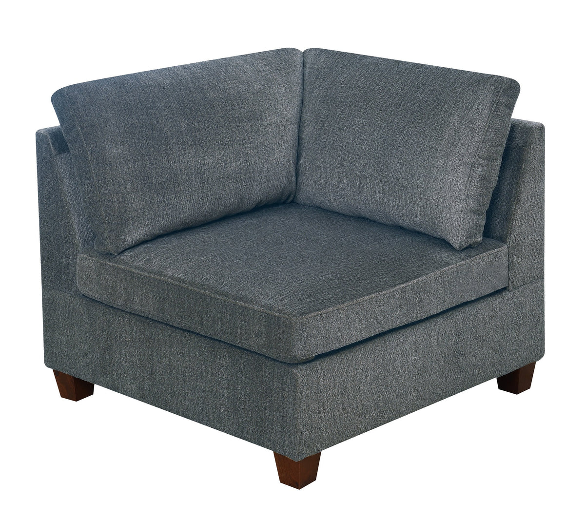 Grey Chenille Modular Sectional 6pc Set N27988