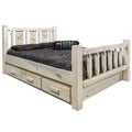 Solid Wood Twin Storage Bed T70458