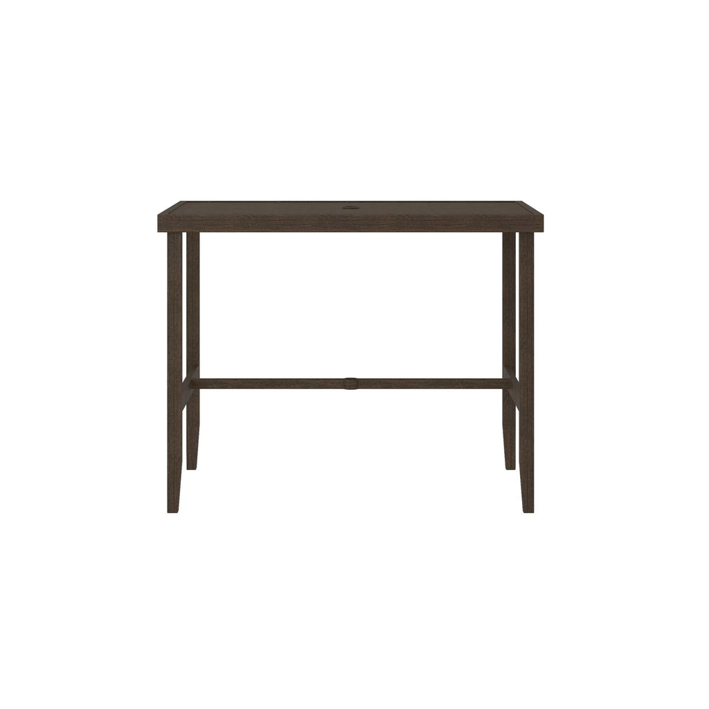 Dark Brown Steel Patio Bar Table D299