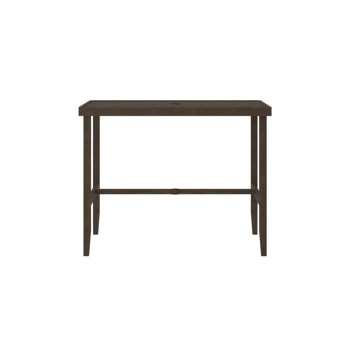 Dark Brown Steel Patio Bar Table D299